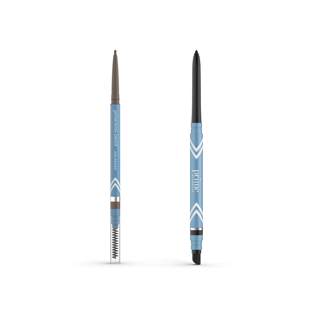 PrimeBrow Pencil + PrimeEyes Glide Eyeliner